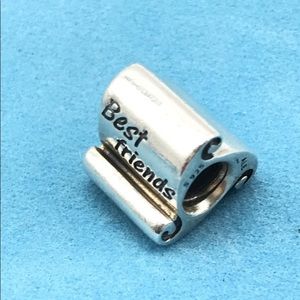 Authentic Pandora best friend scroll charm. EUC.
